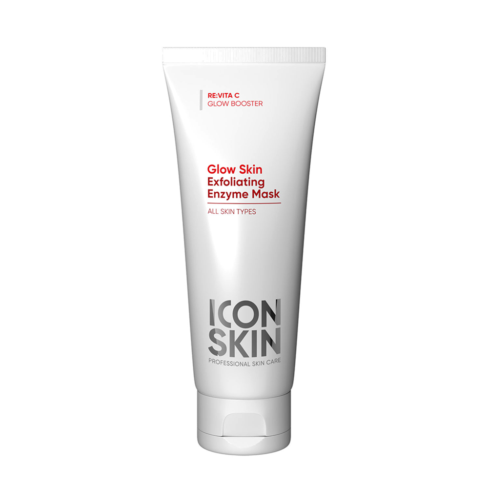 ICON SKIN Маска-гоммаж очищающая энзимная / GLOW SKIN Exfoliating Enzyme Mask 75 мл eveline паста скраб для лица insta skin care очищающая против черных точек 75