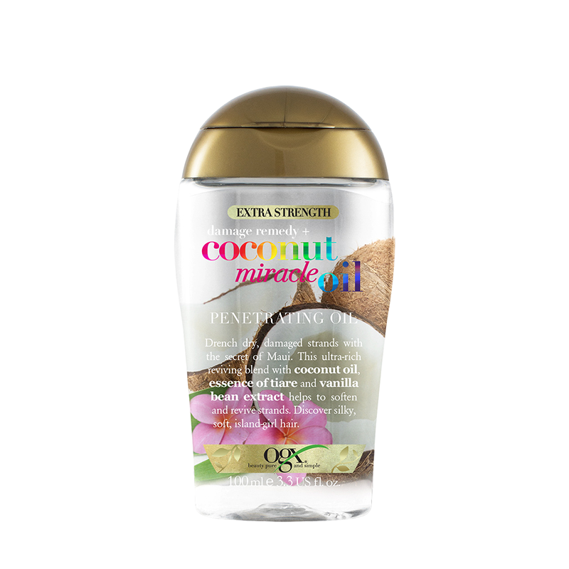 OGX Масло кокосовое восстанавливающее для волос / Coconut Miracle Penetrating Oil 100 мл lcosmetics масло для тела кокосовое с ароматом французской ванили 100