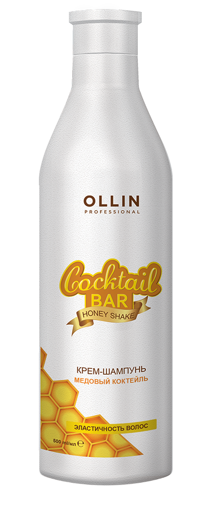 OLLIN PROFESSIONAL Крем-шампунь для эластичности волос Медовый коктейль / Cocktail BAR 500 мл