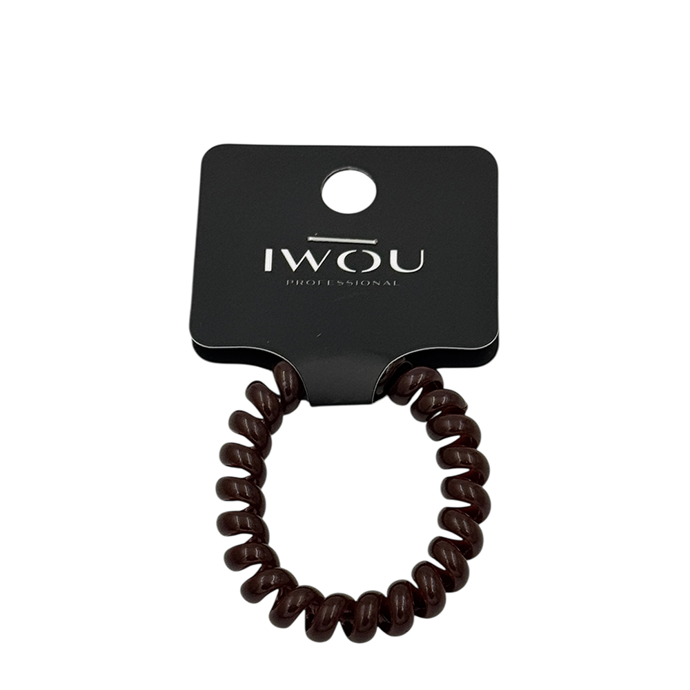 IWOU PROFESSIONAL Резинка пружинка Глянец коричневая 1шт, фото 1