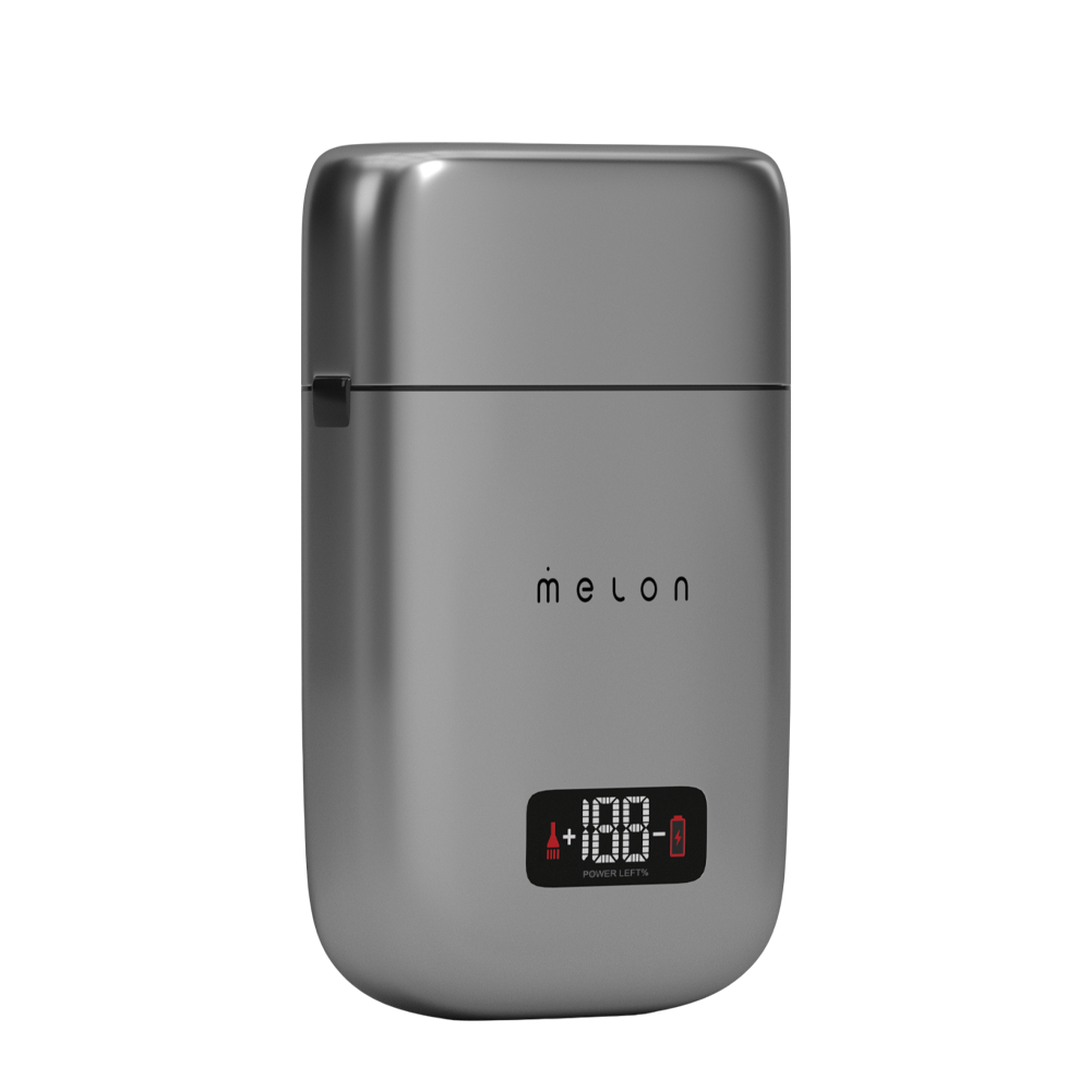 MELON PRO Шейвер HEX one, серебрянный, аккумулятор 1400 mAh