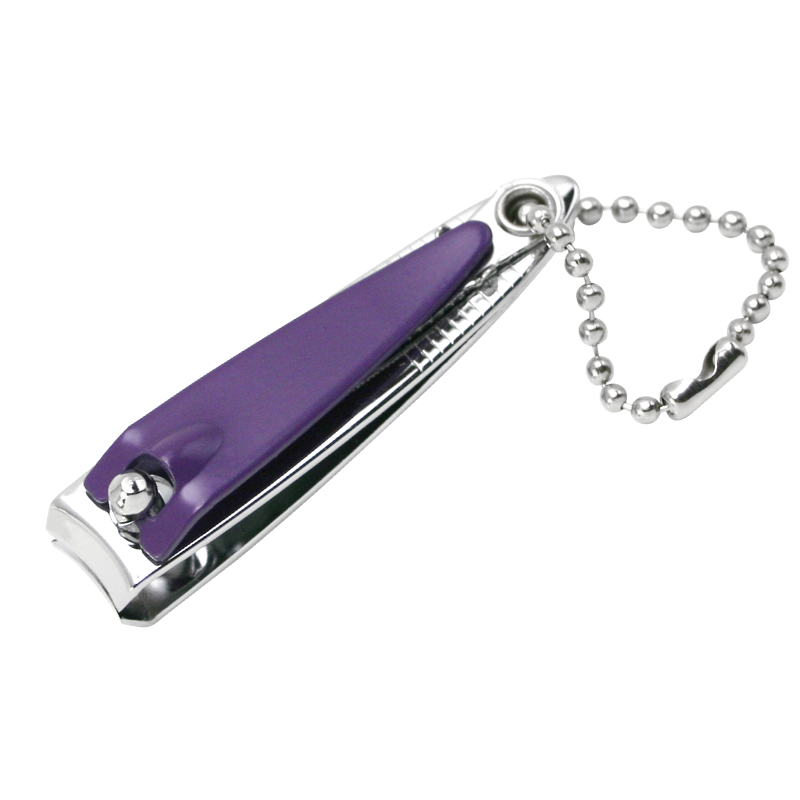 SAM Книпсер для ногтей маникюрный, фиолетовый 6 см подсвечник стекло на 1 свечу лотос фиолетовый 5 5х12х12 см