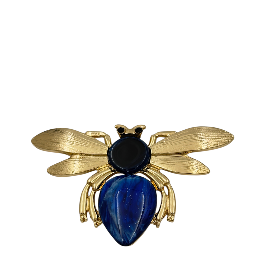 IWOU PROFESSIONAL Брошь Жук синий космос, фото 1