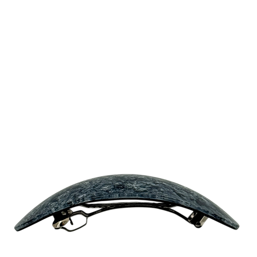 IWOU PROFESSIONAL Заколка - автомат Минерал овальная графитовая 4*10см, фото 3