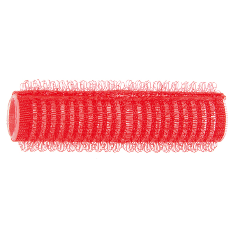 DEWAL PROFESSIONAL Бигуди-липучки красные d 13 мм 12 шт/уп большие и маленькие приключения с хвостиком