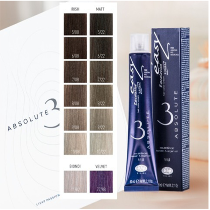LISAP MILANO 77/07 краска для волос / ESCALATION EASY ABSOLUTE 3 60 мл, фото 3