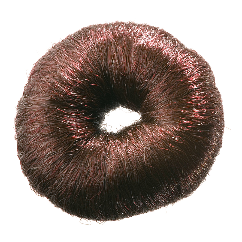 DEWAL PROFESSIONAL Валик для прически, искусственный волос, коричневый d 8 см валик для прически коричневый dewal