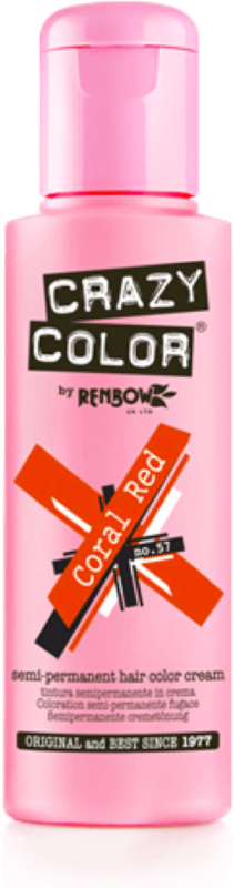 CRAZY COLOR Краска для волос, кораллово-красный / Crazy Color Coral Red 100 мл, фото 2