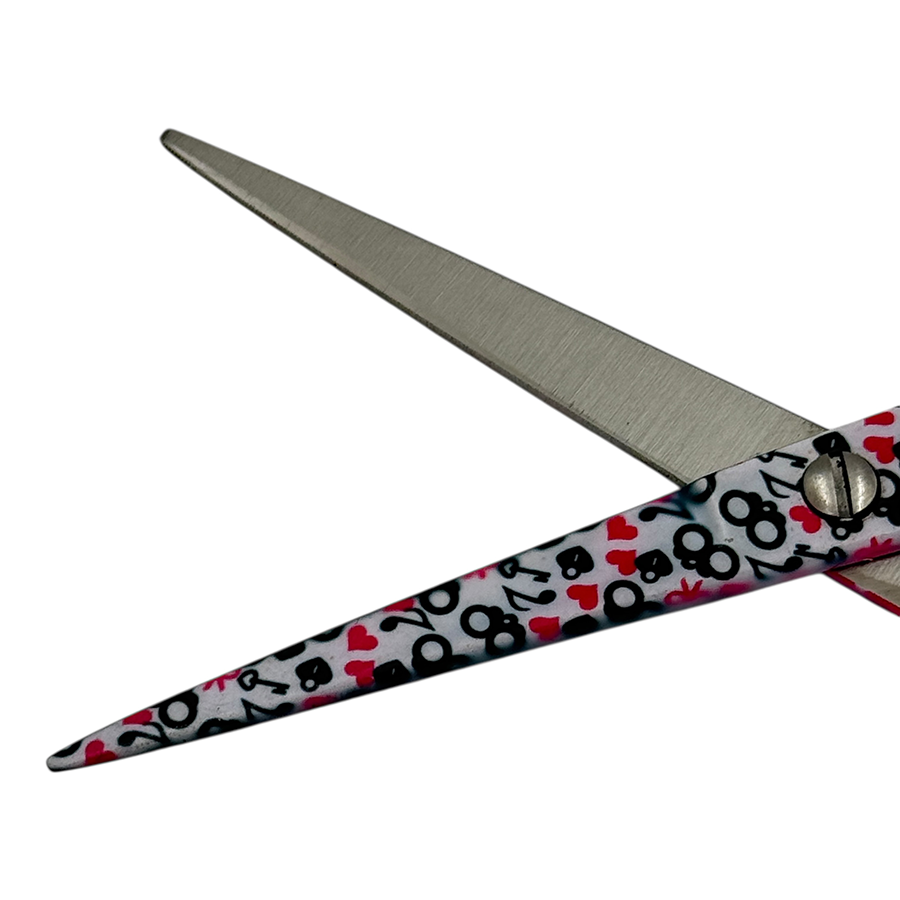 IWOU PROFESSIONAL Ножницы парикмахерские прямые 5,5 розово-черные рисунок/The CREATOR enterprises, фото 4