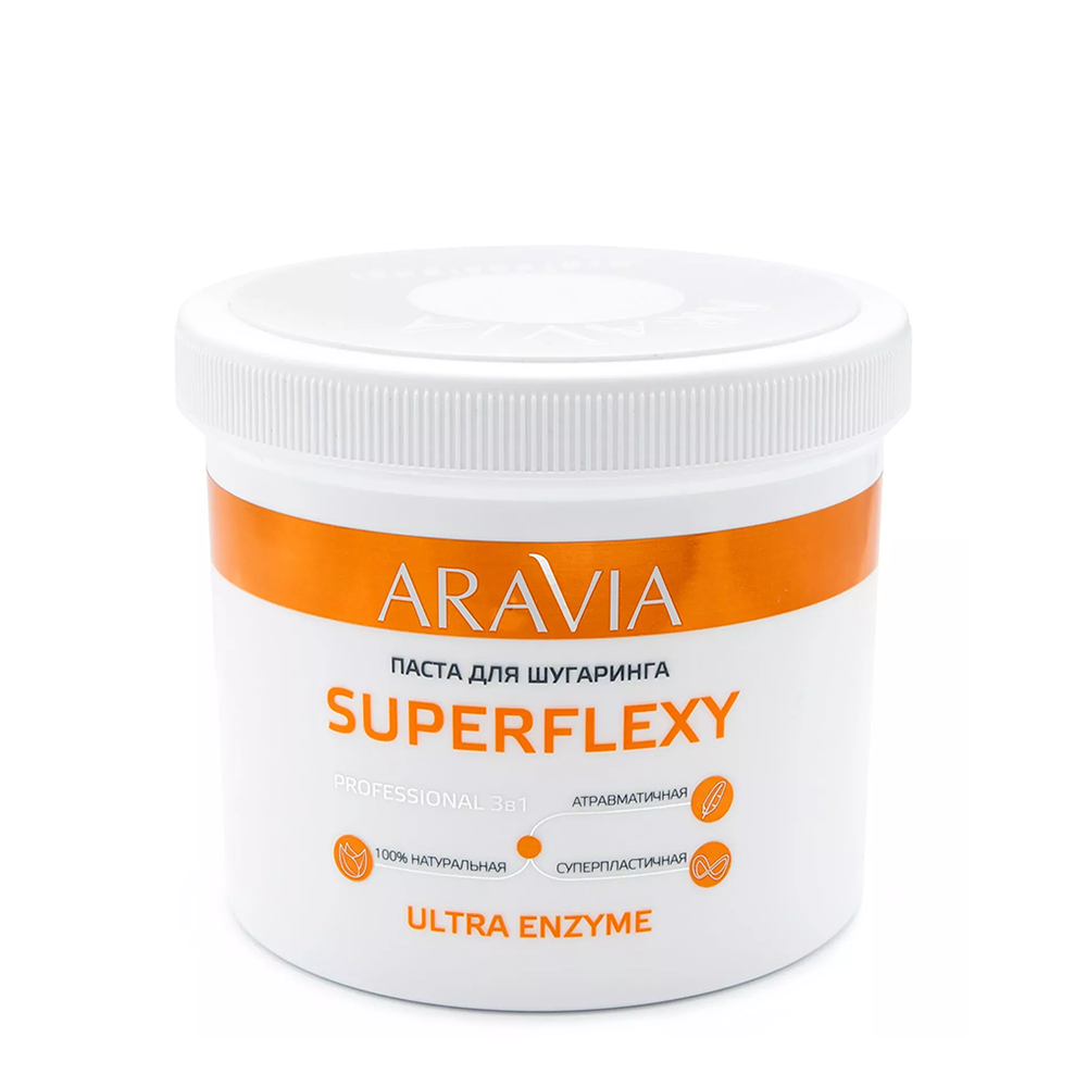 ARAVIA Паста для шугаринга Мягкая с ферментами / SUPERFLEXY Ultra Enzyme 750 г 1070 - фото 1