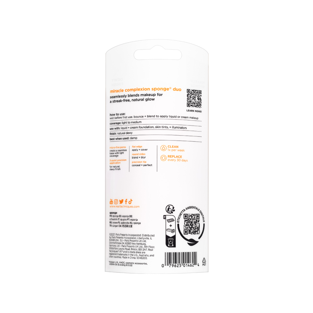 REAL TECHNIQUES Набор спонжей для макияжа / Real Techniques Miracle Complexion Sponges (2 шт.), фото 4