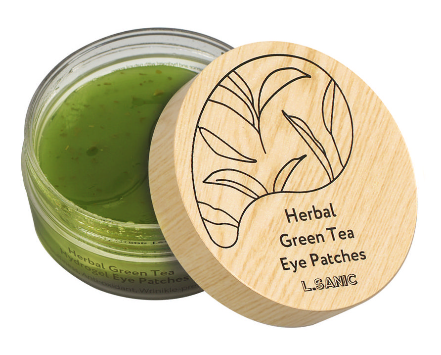 L.SANIC Патчи гидрогелевые с экстрактом зеленого чая для области вокруг глаз 60 шт, фото 3