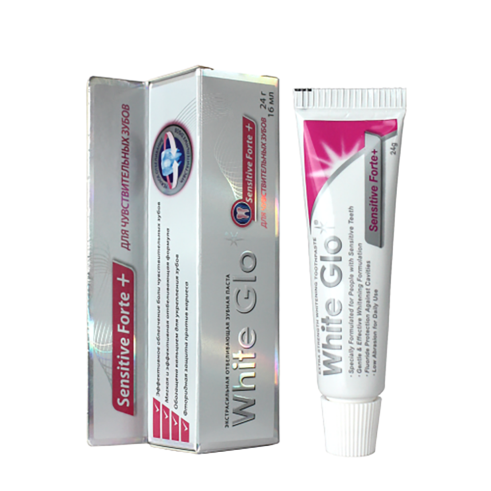 WHITE GLO Паста зубная отбеливающая для чувствительных зубов / White Glo 24 гр, фото 2