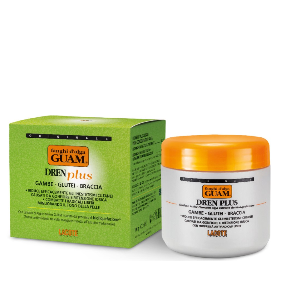 GUAM Маска антицеллюлитная с дренажным эффектом / DREN PLUS FANGHI D`ALGA 500 г, фото 2