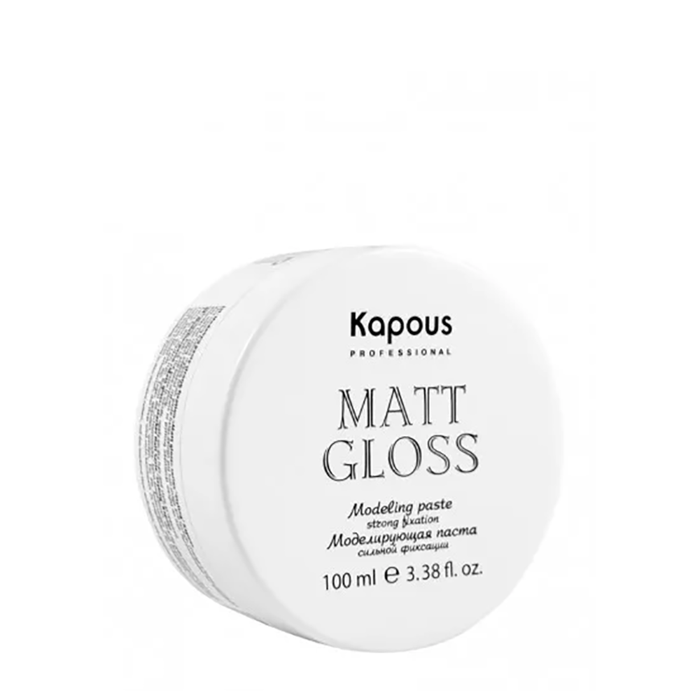 KAPOUS Паста моделирующая сильной фиксации для волос / Matte gloss 100 мл protokeratin глина моделирующая матовая сильной фиксации для мужчин protomen 100 мл