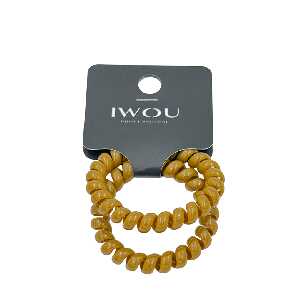 IWOU PROFESSIONAL Резинка пружинка Глянец горчичная 2шт, фото 1