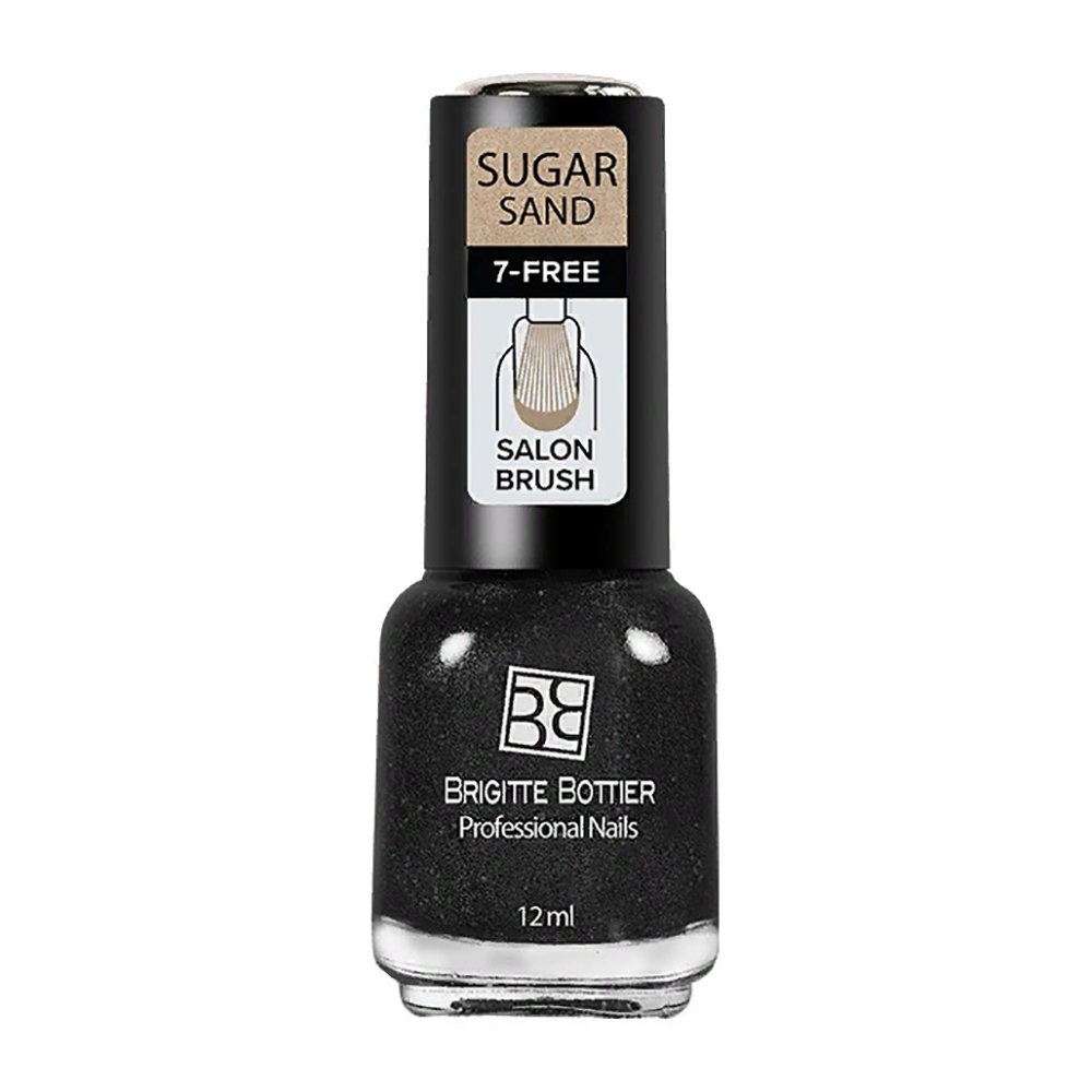 BRIGITTE BOTTIER 301 лак для ногтей фактурный, искрящийся графит / SUGAR SAND 12 мл cra yon sand service 50