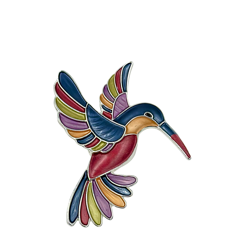 IWOU PROFESSIONAL Брошь-магнит Колибри радужная, фото 1