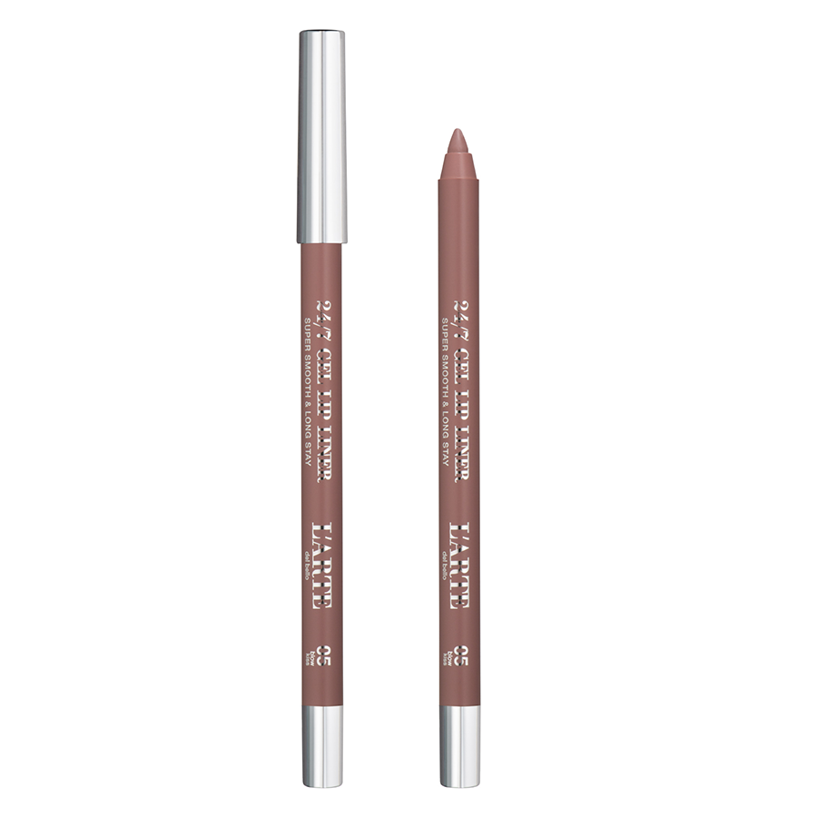 LARTE DEL BELLO Карандаш гелевый устойчивый для губ 24/7, 05 / Gel Lip Liner blow kiss 1,1 гр, фото 2
