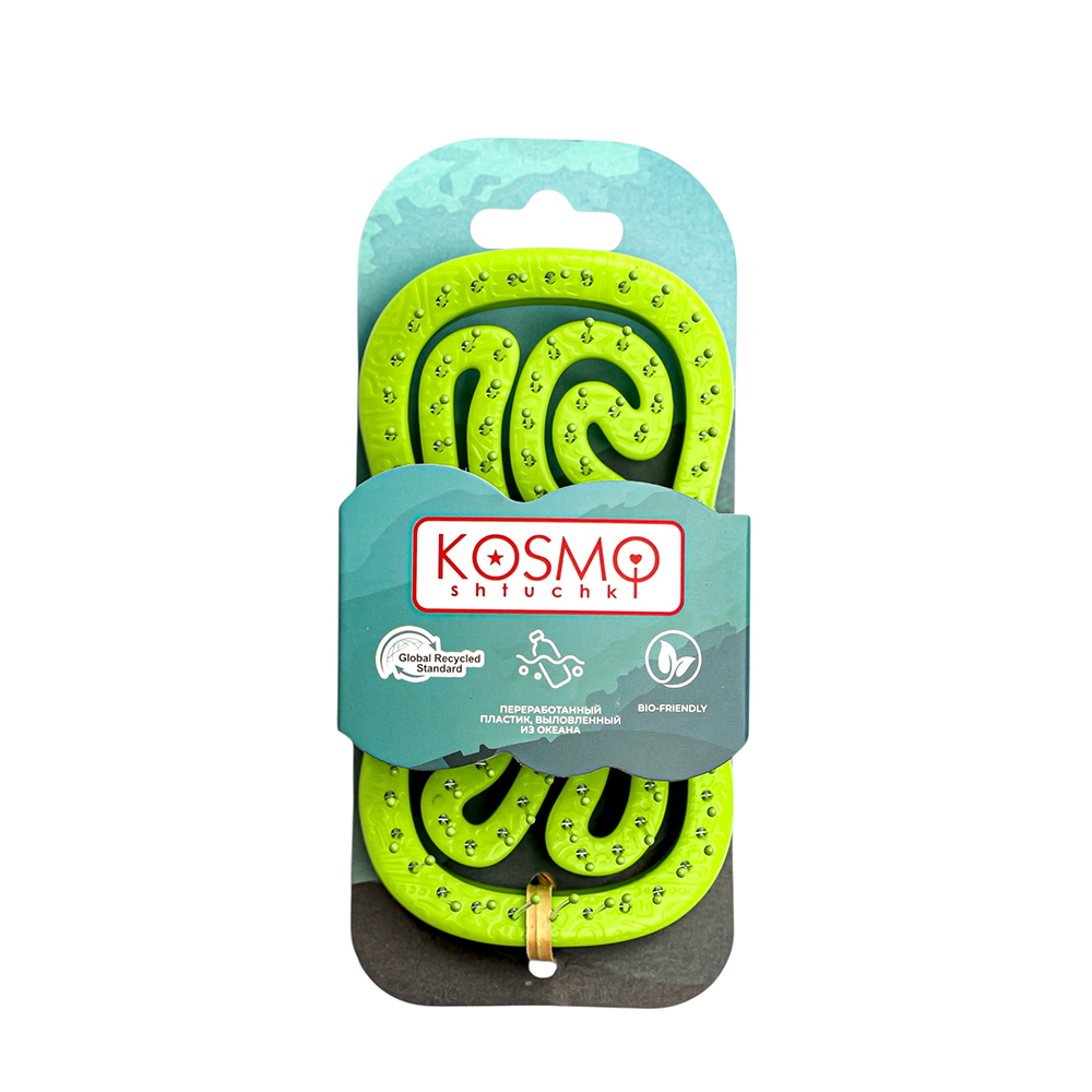 KOSMO SHTUCHKI Расческа KosmoShtuchki компактная без ручки кувшинка, цветной микс, фото 4