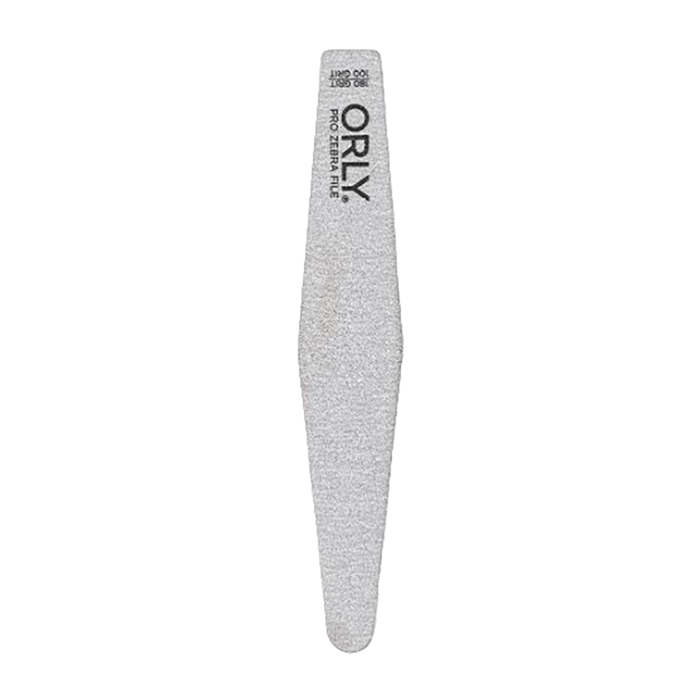 ORLY Пилка двусторонняя для ногтей 100/180 / PRO Zebra File пилка для ногтей moritz двусторонняя с сапфировым напылением ная 17 см