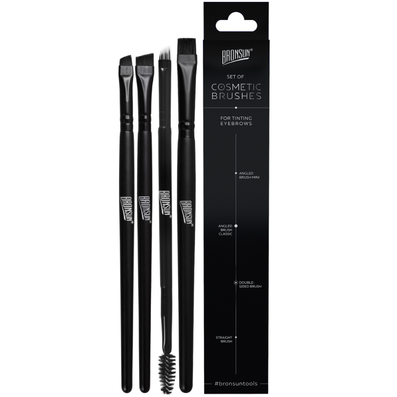 BRONSUN Набор кистей косметических / BRONSUN 4 шт, фото 3