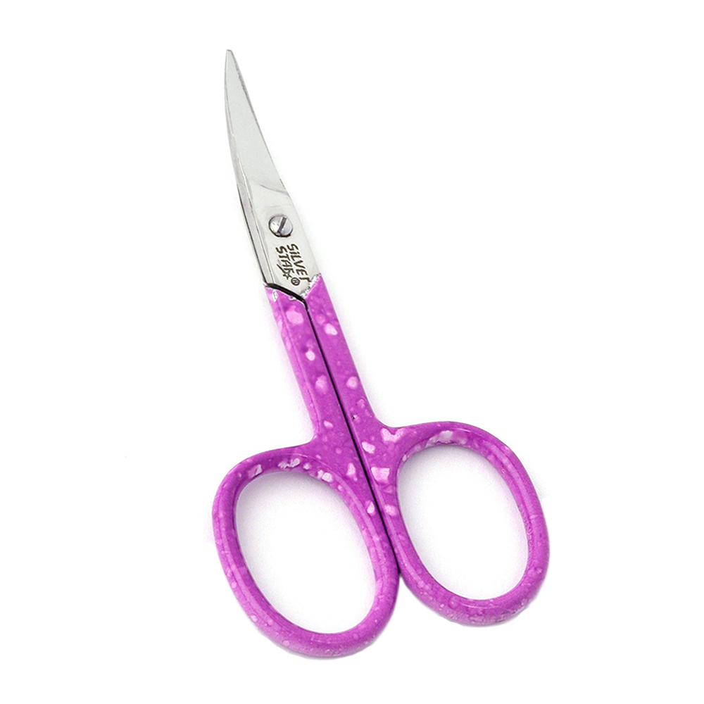SILVER STAR Ножницы для ногтей, изогнутые лезвия, розовое покрытие silver star пилка стеклянная розовая 14 см
