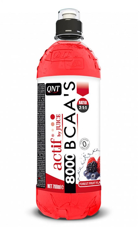 

QNT Добавка биологически активная к пище Актиф бай джус БЦАА'C 8000, лесные ягоды / BCAA'S 8000 mg with juice Forest fruit 700 мл