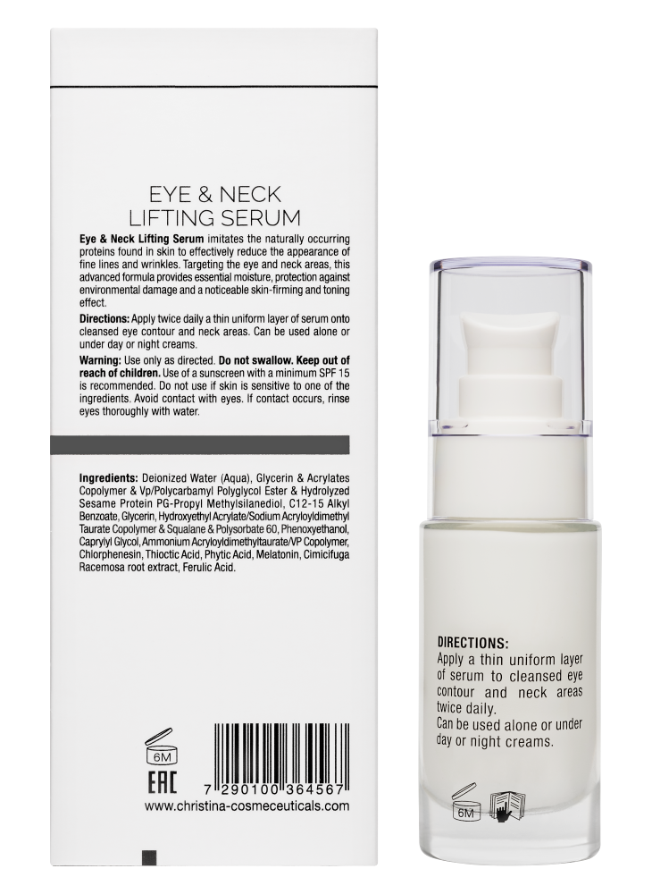 CHRISTINA Сыворотка омолаживающая для кожи век и шеи / Eyes & Neck Lifting Serum Wish 30 мл, фото 3