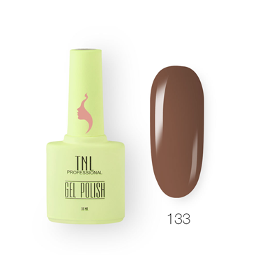TNL PROFESSIONAL 133 гель-лак для ногтей 8 чувств, молочный шоколад / TNL 10 мл