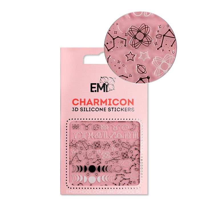 Купить E.MI Декор для ногтей №126 Созвездия зодиака / Charmicon 3D Silicone Stickers