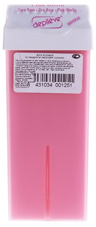 DEPILEVE Картридж стандартный с воском, розовый NG 100 г depileve картридж стандартный с воском алоэ вера ng 100 г