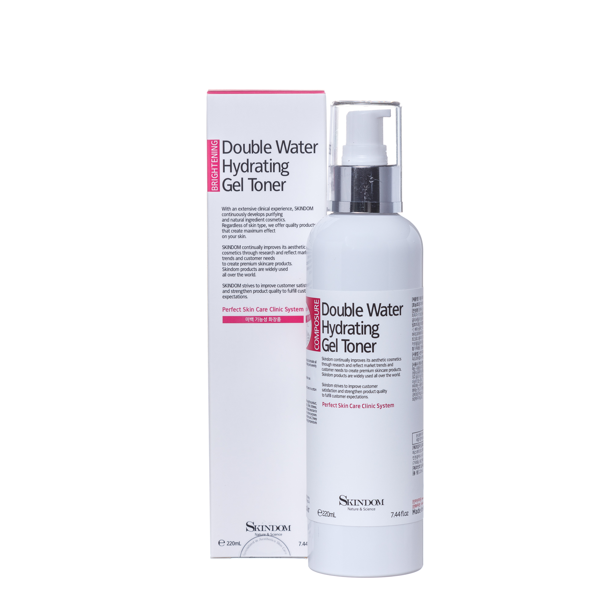 

SKINDOM Тоник-гель увлажняющий / DOUBLE WATER HYDRATING GEL TONER 220 мл