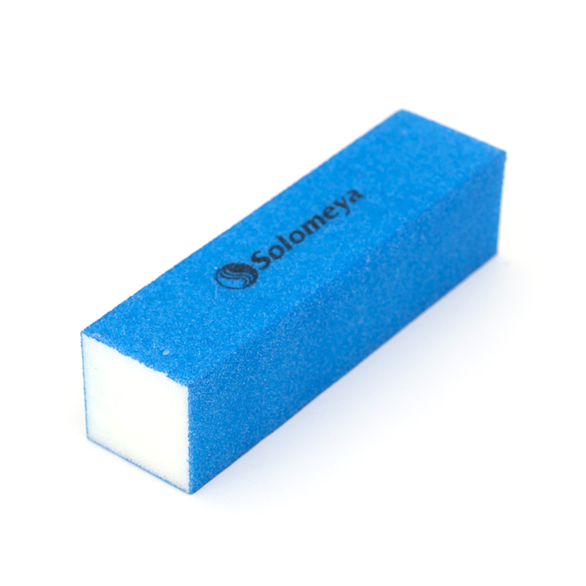 SOLOMEYA Блок-шлифовщик для ногтей, синий / Blue Sanding Block, фото 1