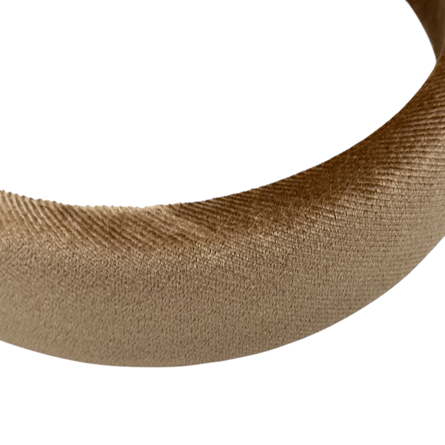 IWOU PROFESSIONAL Ободок для волос Бархат капучино 3см, фото 3