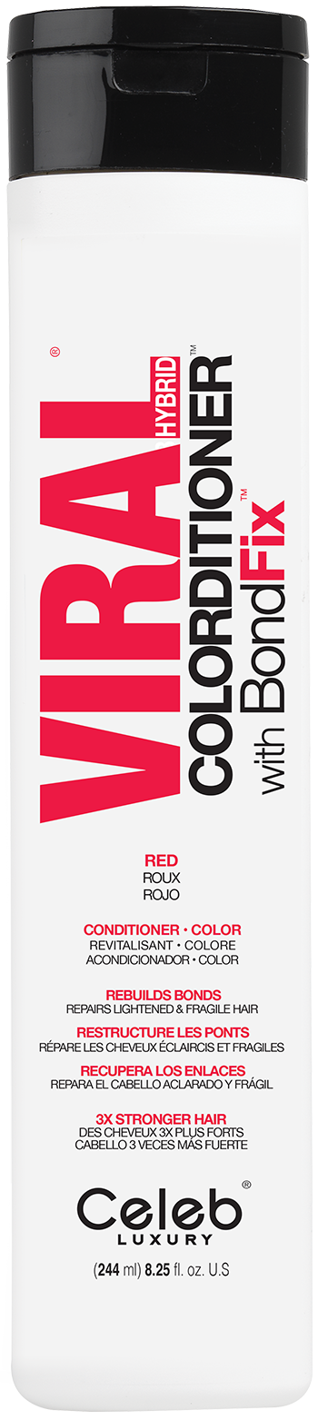 CELEB LUXURY Кондиционер тонирующий, красный / Viral Red Colorditioner 244 мл