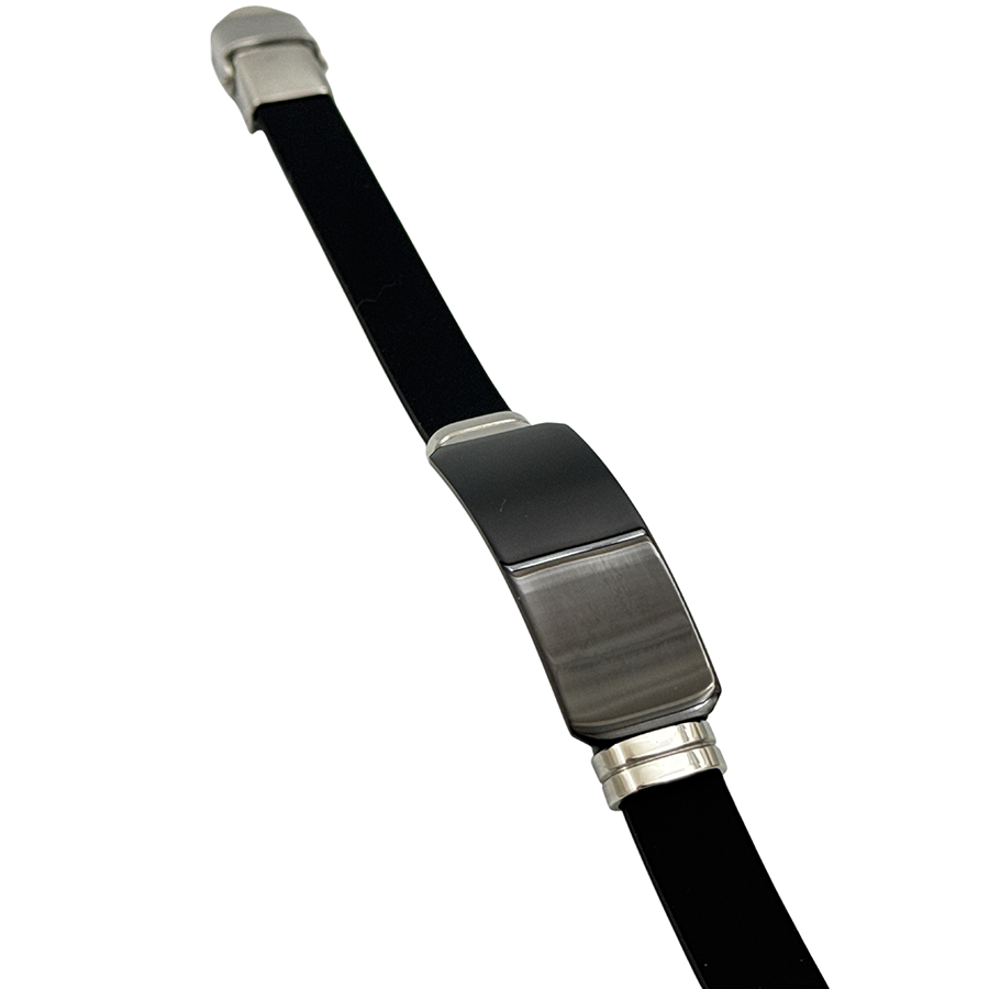 IWOU PROFESSIONAL Браслет Сталь с силиконовым ремешком унисекс, фото 4