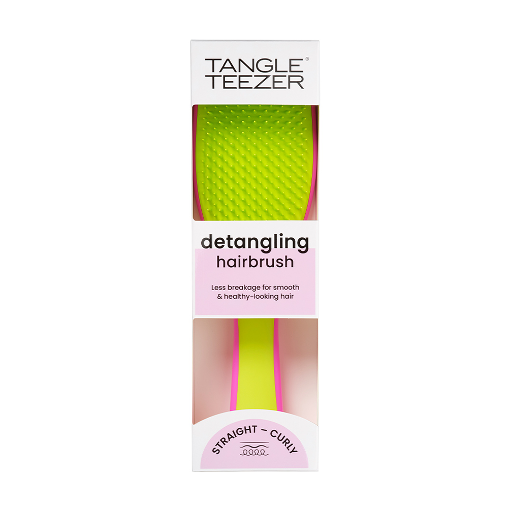 TANGLE TEEZER Расческа для волос / The Ultimate Detangler Pink & Cyber Lime, фото 5