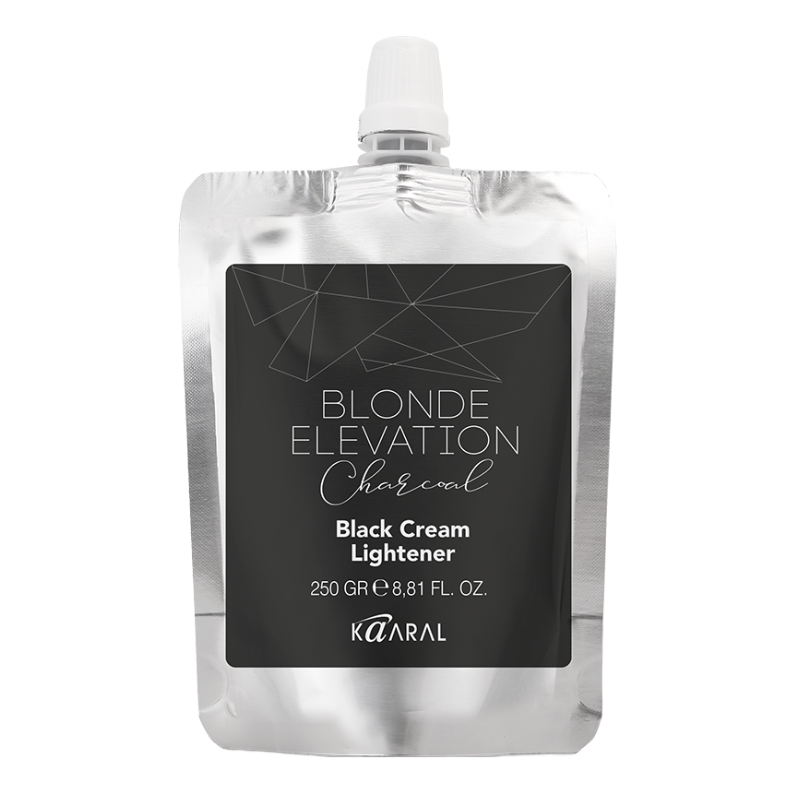 KAARAL Крем осветляющий черный угольный для волос / BLONDE ELEVATION CHARCOAL Black Cream Lightener 250 г