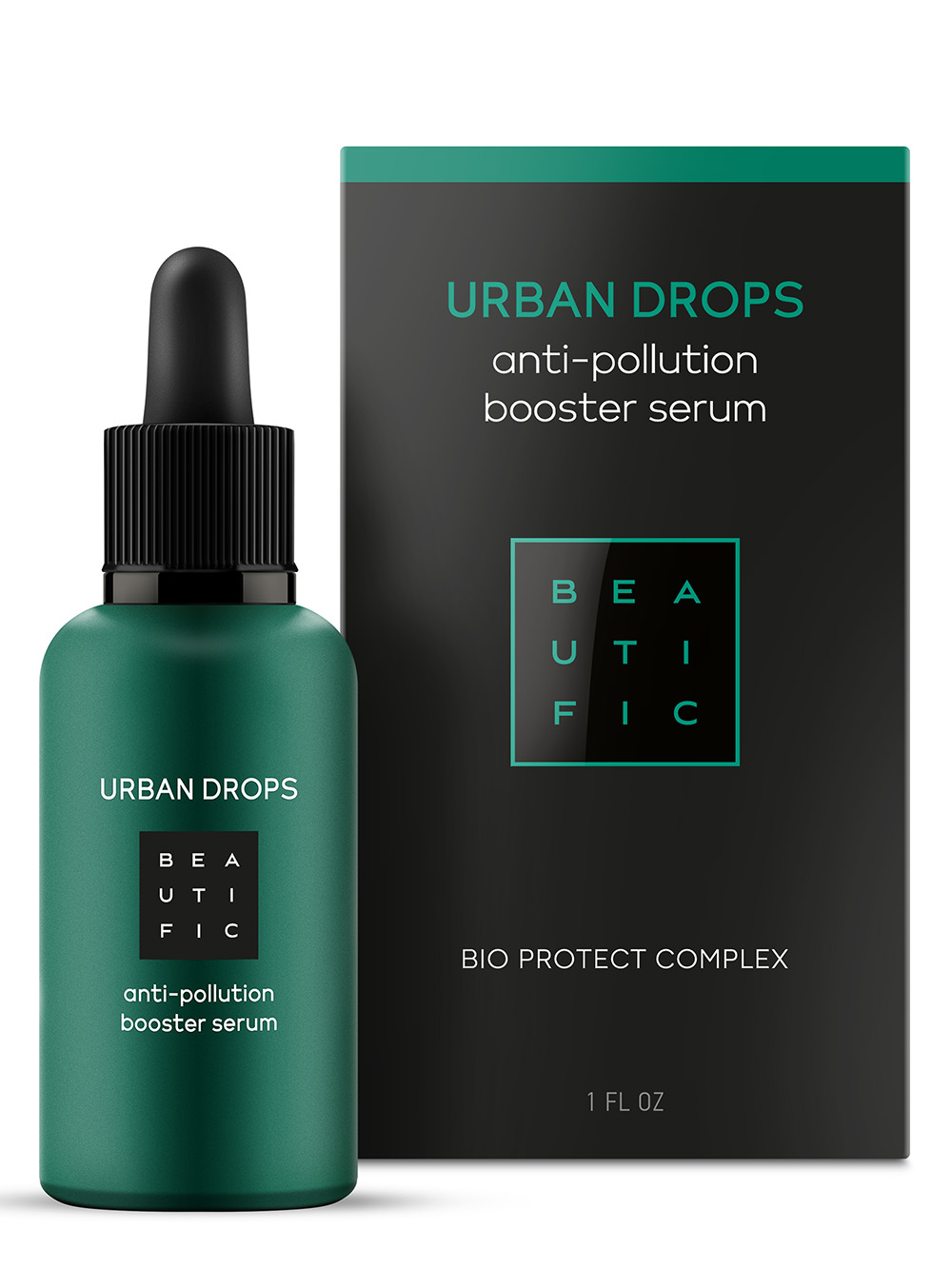 BEAUTIFIC Сыворотка-бустер для защиты от городской среды с комплексом anti-pollution / Urban Drops 30 мл