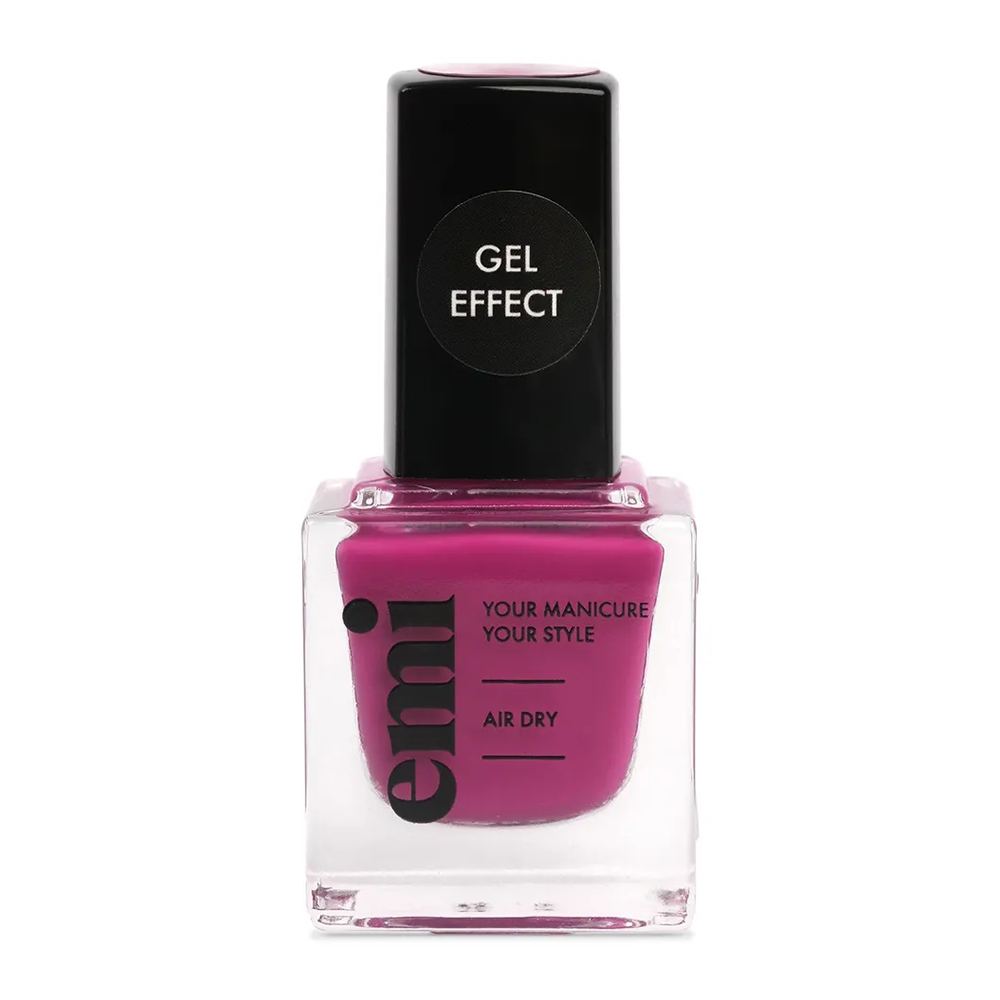 E.MI 155 лак ультрастойкий для ногтей, Малиновая нега / Gel Effect 9 мл e mi 174 ультрастойкий лак рубиновая рулетка gel effect 9 мл