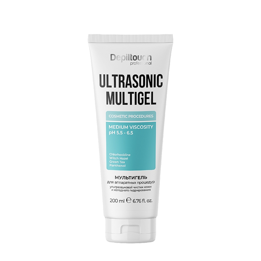 DEPILTOUCH PROFESSIONAL Мультигель для аппаратных процедур, ультразвуковой чистки кожи и холодного гидрирования / Depiltouch 200 мл, фото 1