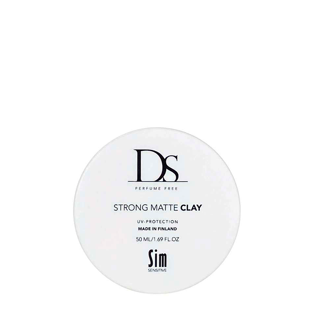 SIM SENSITIVE Воск для укладки волос сильной фиксации / DS Strong Matte Clay 50 мл глиняная паста сильной фиксации для эффекта матовых волос style stories funk clay