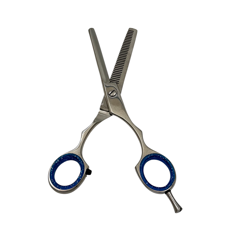 IWOU PROFESSIONAL Ножницы парикмахерские филировочные 6,0 с бирюзовыми ручками, фото 2