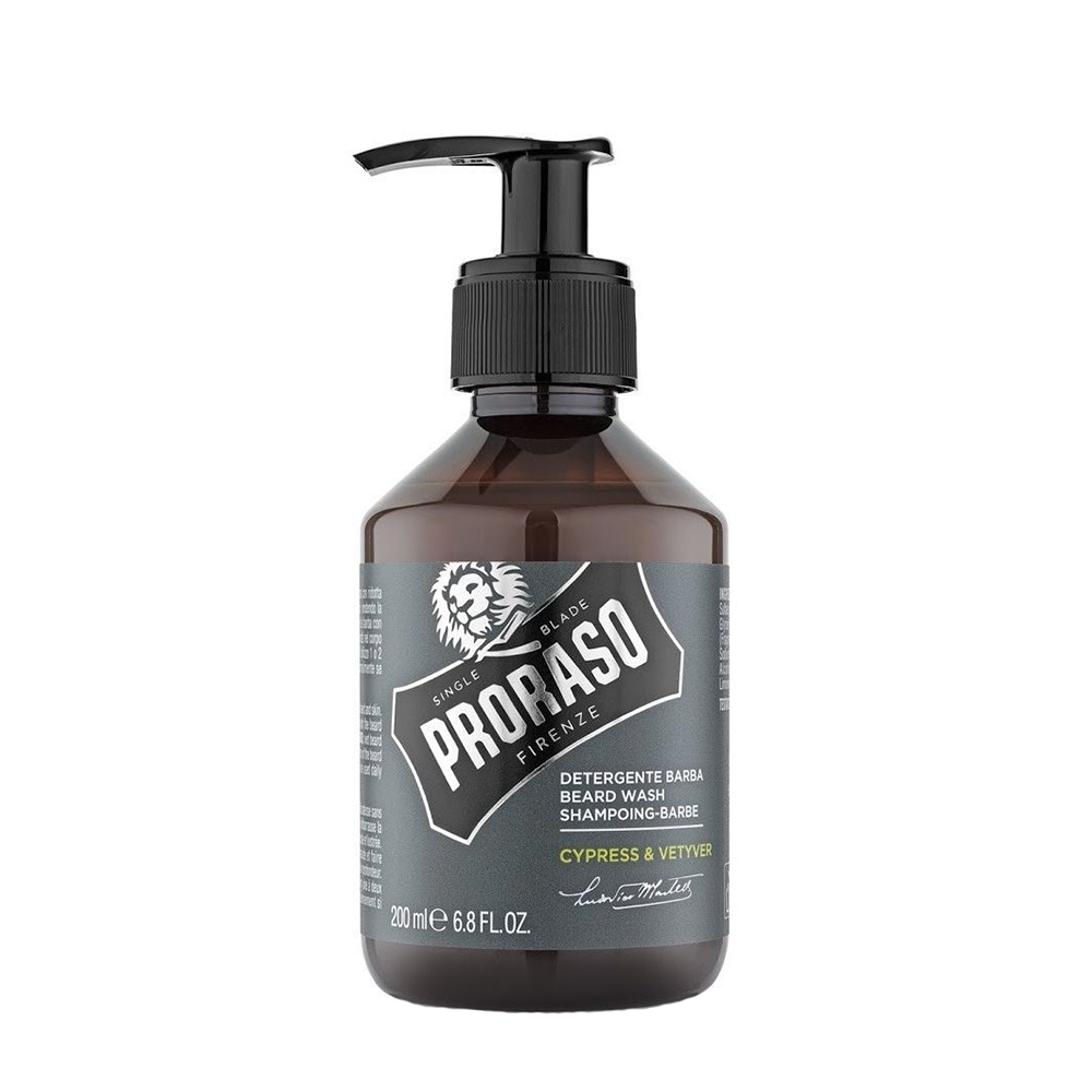 PRORASO Шампунь увлажняющий для бороды / CYPRESS & VETYVER 200  мл, фото 2
