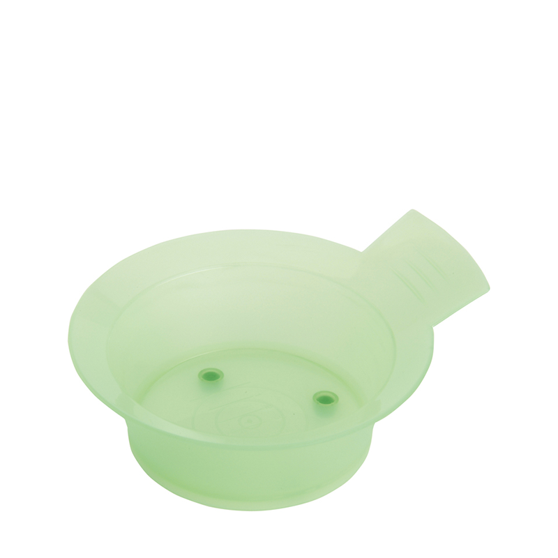 DEWAL PROFESSIONAL Чаша для краски с ручкой, с резинкой на дне (зеленая) 300 мл