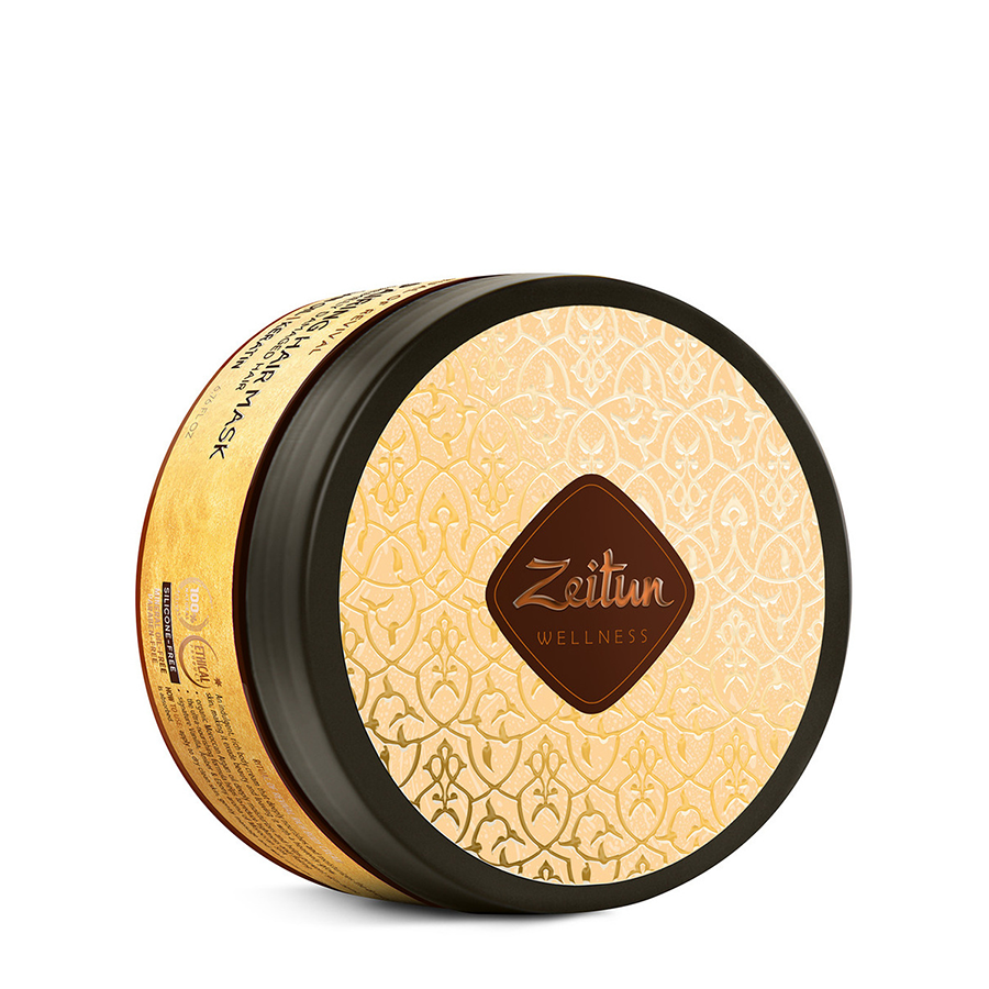 ZEITUN Маска с аргановым маслом и кератином для сильно поврежденных волос Ритуал восстановления 200 мл, фото 3