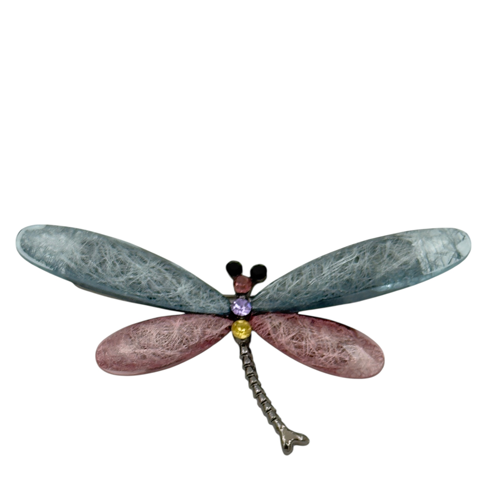 IWOU PROFESSIONAL Брошь Стрекоза розово-голубая, фото 1