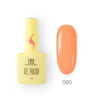 TNL PROFESSIONAL 060 гель-лак для ногтей 8 чувств, мандариновый всплеск / TNL 10 мл
