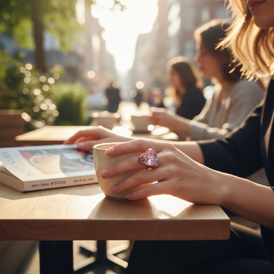 IWOU PROFESSIONAL Кольцо Кристальное сердце, фото 4